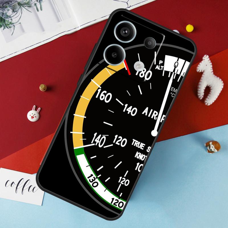 Flight Instruments Case For Xiaomi Redmi Note 14 Pro 13 12 11 10 15 Pro Plus Redmi 15 14C 10C 12C 13C 15C Cover