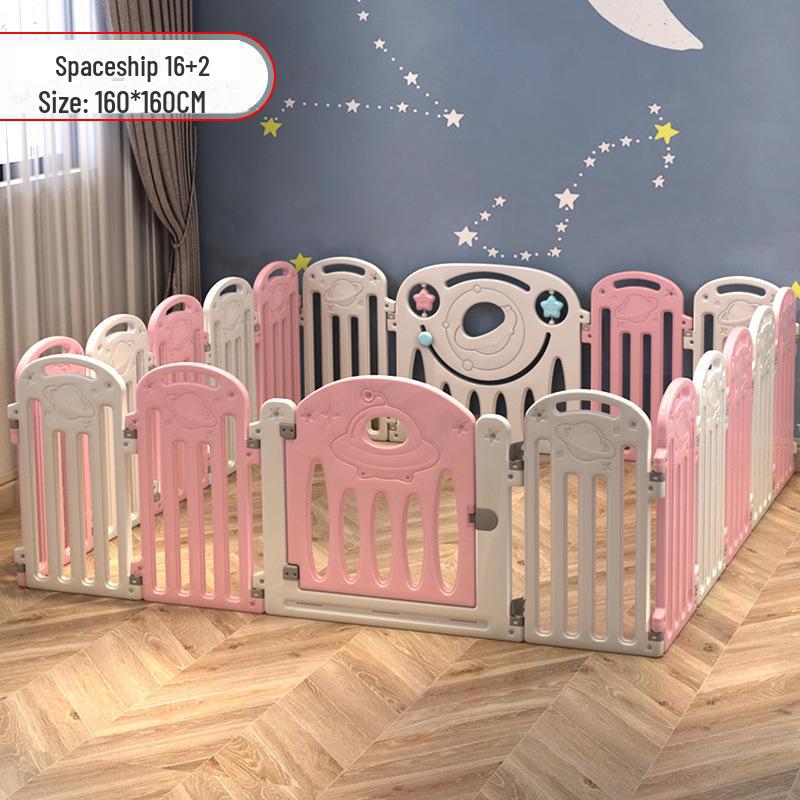 Детский безопасный манеж с ковриком для ползания в помещении и защитой от падений