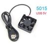 DC 5015 5V 5 Volt USB 5cm CPU Cooler Cooling 50x50x10MM Brushless Exhaust Fan for 3D Printer 50x50x10mm Sleeve Bearing for PC