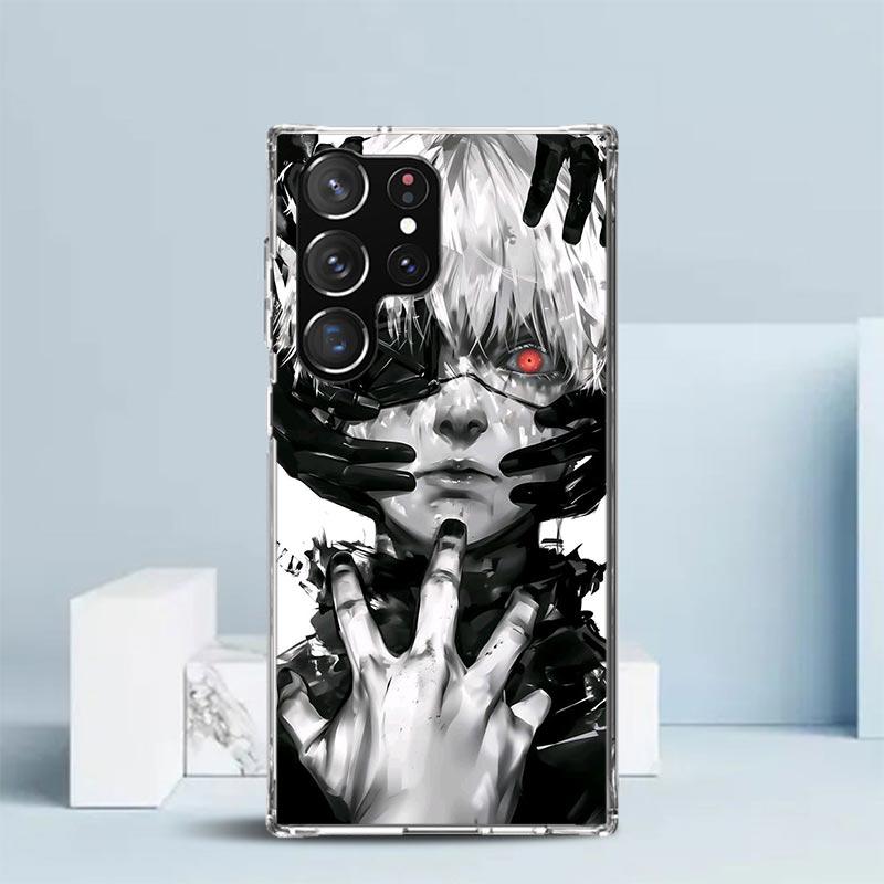 G-Ghoul Tokyo Kaneki Ken Phone Case For Samsung Galaxy S24 S25 Edge S26 Ultra S22 S23 Plus S21 + S20 FE Soft TPU Back Cover Gala