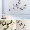 (Никита) 18шт светящаяся 3D наклейка-бабочка украшение дома ПВХ художественная наклейка на стену росписи