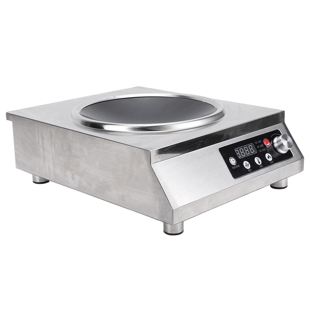 Induction Cooktop Portable 3500W Energy Saving Concave Touch Control Multiple Safety Preventions