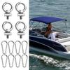 Крепления-проушины для фиксации груза с Т-образным пазом, из нержавеющей стали, для каноэ, лодки, рельсовое крепление, надежные винты для каяка, наружные детали для транспортных средств, автофургонов