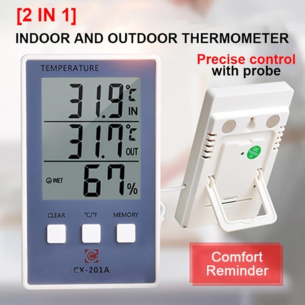 New LCD Digital Indoor Outdoor Thermometer Indoor Hygrometer Temperature Humidity Meter