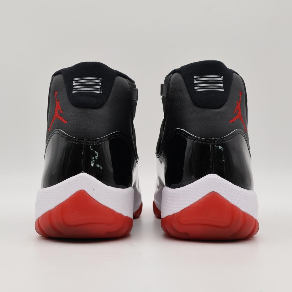 378037-061 Nike Air Jordan 11 Retro Playoffs Bred Черный Белый Varsity Red