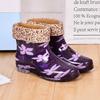 Rain shoes rain boots short tube fashion non-slip waterproof shoes water boots female adult cute overshoes summer