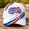 New D digital printing curved brim baseball cap casual retro element cap