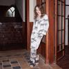Comfortable Pajamas Women High-end Sense Style Lapel Spring/Summer Long Sleeve Home Suit
