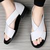 Fashion Summer New Men Sandals with Two Layers of Leather Outdoor Business Comfort Beach Shoes Flat Heel Banquet Social Men Sandals