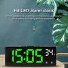 Цифровой будильник с двумя настраиваемыми будильниками, приподнятыми кнопками для дремоты, 5-ступенчатой регулировкой яркости, USB-портом, прикроватными часами