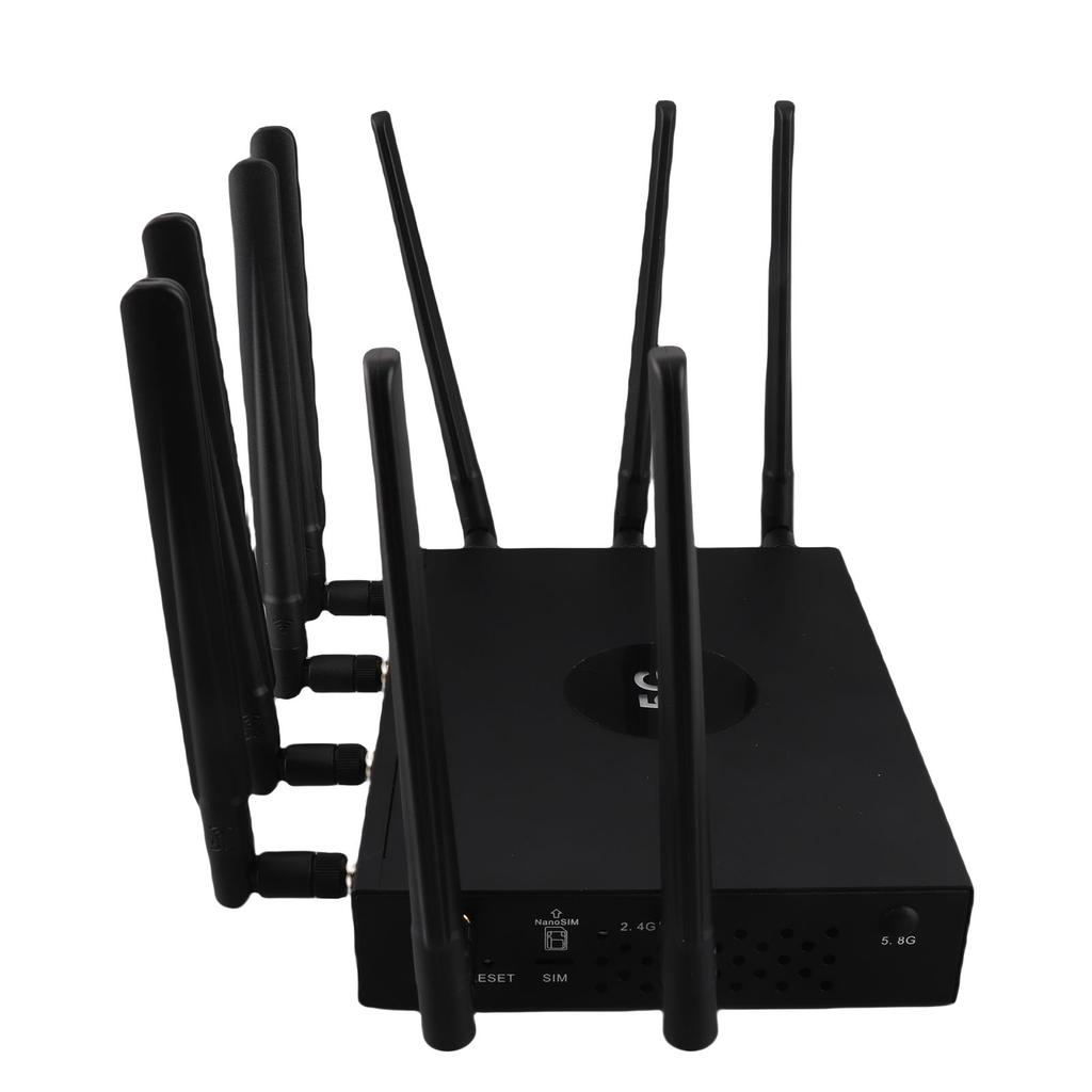 Dual Band WiFi 6 CPE Router 4.67Gbps NR NSA SA 5G Cellular Wireless Router with SIM Card Slot WAN LAN Port UK Plug