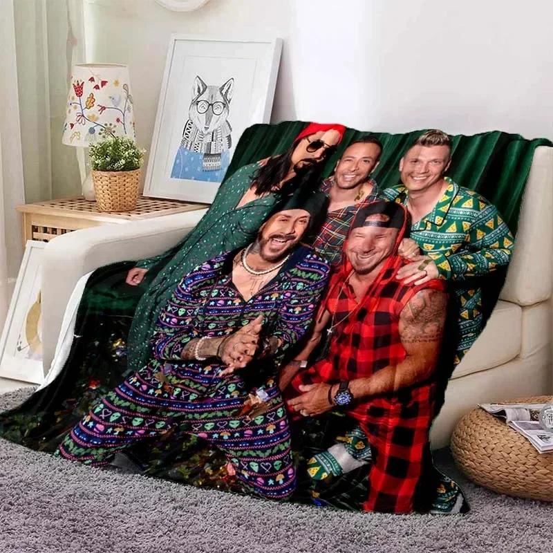 BSB Backstreet Boys Плед Легкий, Удобный, Мягкий и Дышащий, Для Кровати, Дивана, На Улицу, Постельное Белье, Путешествия, Тонкий Плед
