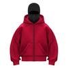 Soild-Color Mens Hooded Sweatshirt Loose Jacket Double Hat Autumn Winter Sporty Hooded Sweatshirt Long-Sleeve Hoodies For Man