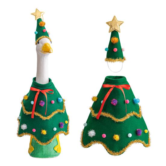 Костюм гуся Набор Декор из цветных шаров Рождественский наряд Праздничные экспозиции Костюм гуся для 23-дюймового газонного гуся