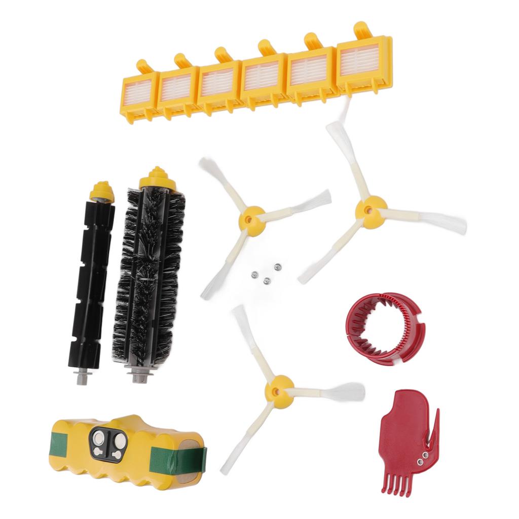 Комплект фильтров для аккумуляторной батареи 3500 мАч 14,4 В NiMH для пылесоса Roomba с боковой щеткой, фильтр для основной щетки