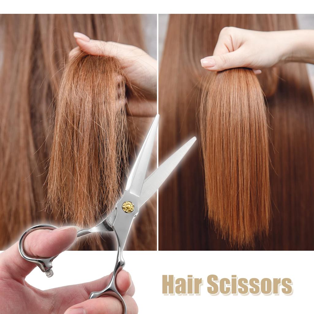 Ножницы для волос VOCOSTE Ножницы для стрижки волос Парикмахерские ножницы Премиум-бритва из нержавеющей стали Серебряный тон