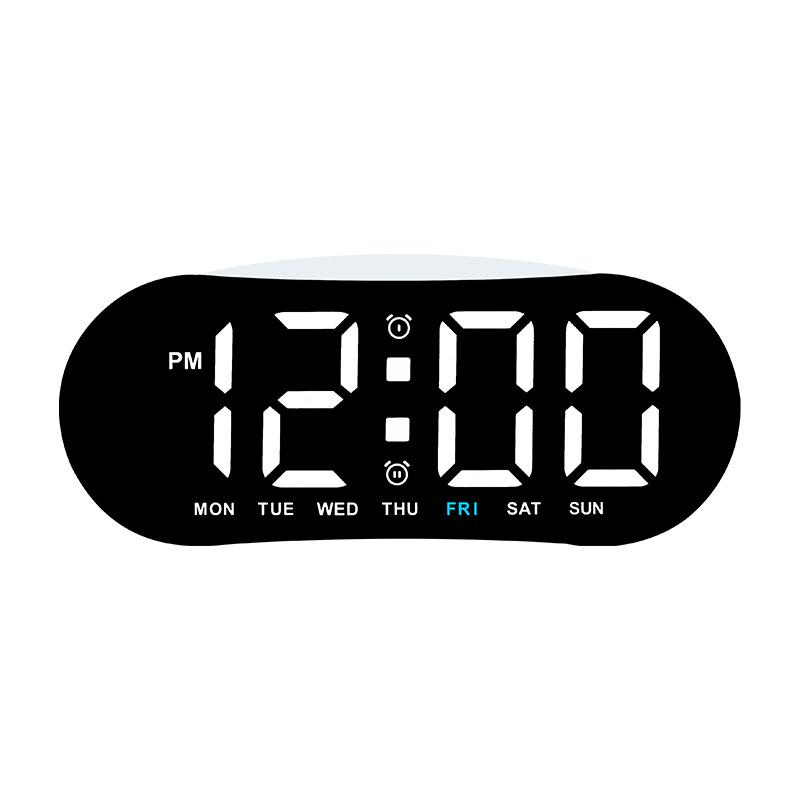 New LED Digital Alarm Clock, Minimalist Multifunctional Kids Bedside Clock with Day of Week Display, GH9031