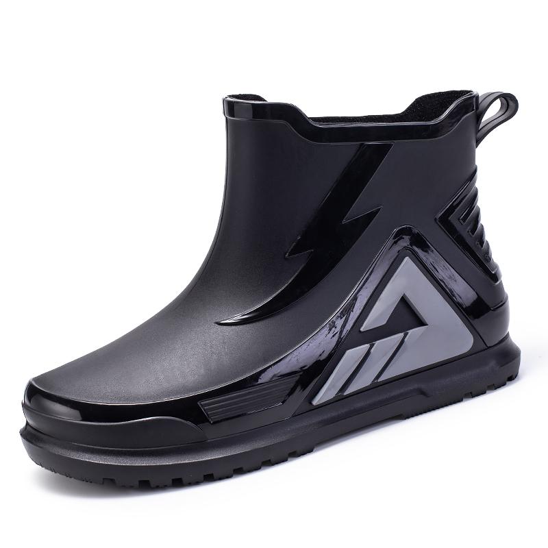 Мужская рабочая обувь для повара, водонепроницаемые маслостойкие кухонные рабочие ботинки для повара, нескользящие непромокаемые ботильоны, мужская защитная обувь для отеля, ресторана