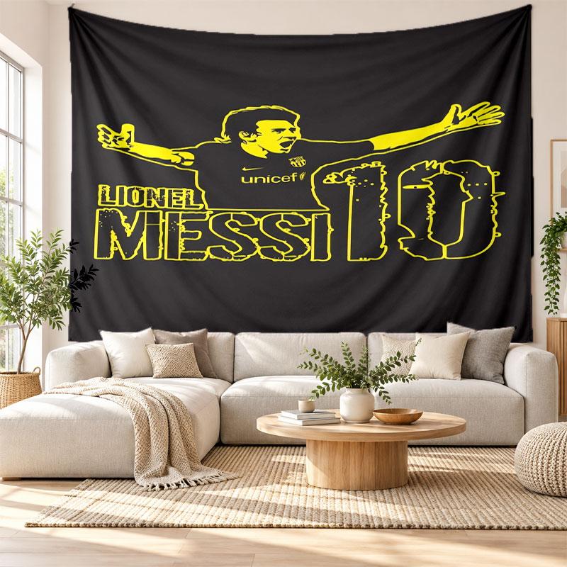 Lionel Messi Wall Tapestry, Soft Fabric Wall Hanging, Decorative Backdrop For Bedroom Home Wall Art