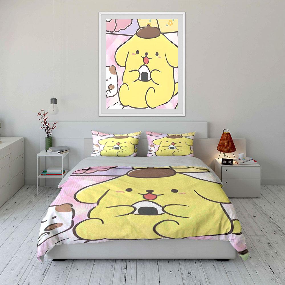 Adorable snack-loving pup. Bedding sets Duvet covers Pillowcases(1* Duvet Cover 2* Pillowcases without duvet insert)