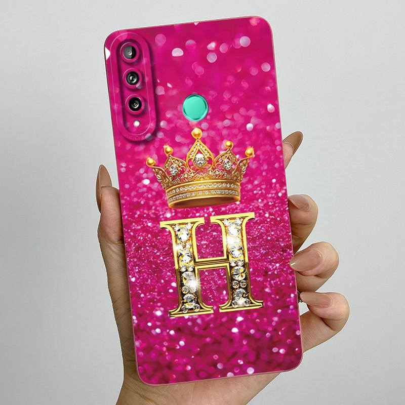 Для Huawei Y7p P40 Lite E ART-L28 ART-L29 Модный Чехол для Телефона с Инициалами для Пары Y7P 2020 Мягкий Силиконовый TPU Защитный Чехол