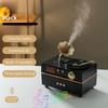 Xiaomi 160ml Aromatherapy Spray Humidifier with Remote Control and 7-Color Ambient Lighting Horn Rotation Vintage Gramophone Diffuser
