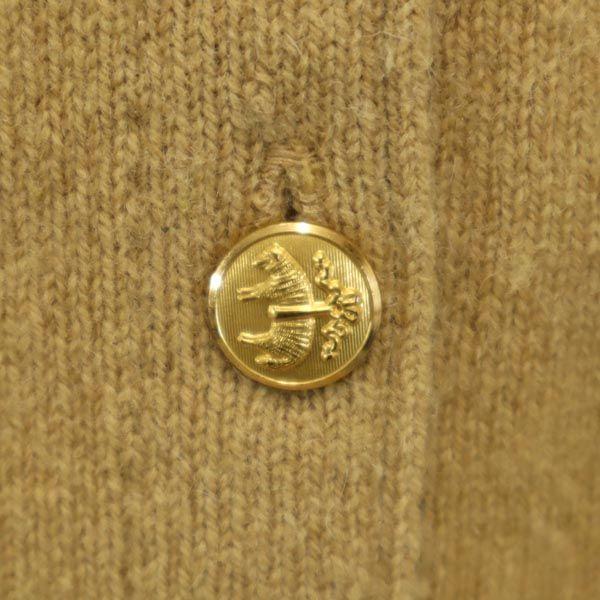 Brooks Brothers Сделано в Англии Кардиган с длинным рукавом и V-образным вырезом 36 Желтый Женский Б/у