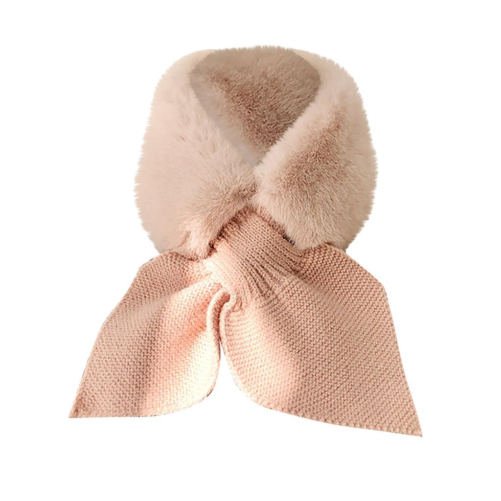 Women Fashion Winter Faux Villus Scarf Outerwear Lady Scarf Warm Bib