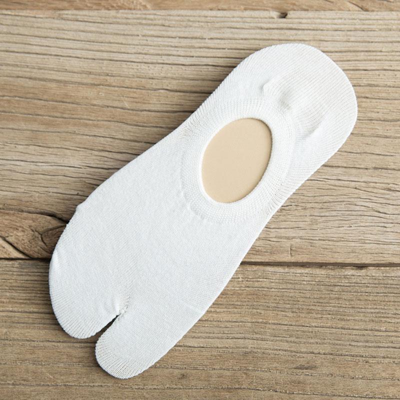 1 пара нескользящих однотонных носков-таби, вьетнамки, кимоно, с раздельным носком, с двумя пальцами, низкие сандалии, носки