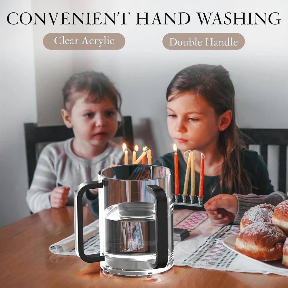 Large Capacity Netilat Yadayim Cup Thickened Acrylic Wash Cup New Mouthwash Cup  Hand Washing