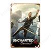 Uncharted Metal Plaque Poster Wall Decor Wall Cinema Living Room Classic Tin Sign Poster