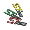 TQ012For FORD ST LINE Logo Front Grill Emblem Badge Car Rear Trunk Sticker Decals Focus Kuga Fiesta Mondeo ESCAPE Ecoboost