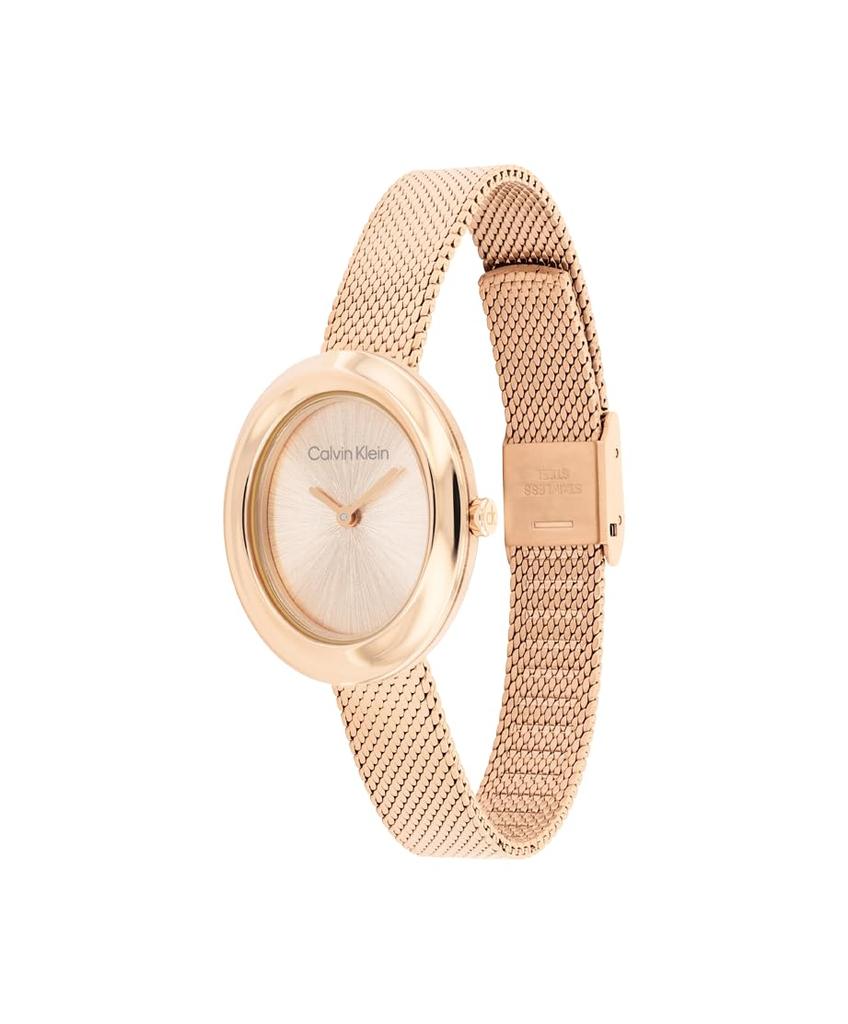 Часы TWISTED BEZEL Розовое золото Циферблат Стальной браслет 25100153 [Calvin Klein][Оригинал] Женские