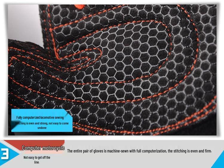 Unisex Half-Finger Exercise Gloves: Wear-Resistant, Anti-Callus, Wrist Support for Dumbbells & Pull-ups