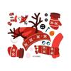 Christmas Style Self-adhesive Wall Stickers Children Snowman Refrigerator PVC Window Glass Graffiti Sticker Home Decoration