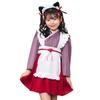 Clear Stone Halloween Cosplay Maid Red High-Color Kids, 140cm, Girl,