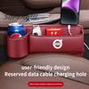 For Volvo XC40 XC60 XC70 XC90 C30 C70 S40 S60 S80 S90 V40 V50 V70 EX40 Car Leather Seat Gap Crevice Water Cup Holder Storage Box