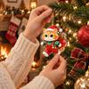Acrylic Hanging Decor 2 Pcs Christmas Ornament, Crystal Snowman Cat Santa Pattern Decoration, Party Decorations Double Sided 2D Pendant for