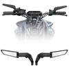 Zmart Motorcycle Accessories Mirror Stealth Winglet Mirror Rotation Adjustable For YAMAHA MT 03 07 09 R1R3R7 XMAX KTM For BMW