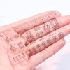 Yousheng Nail Art Ruler Exquisite Pattern Водонепроницаемая линейка для накладных ногтей из ПВХ Украшения для ногтей Измерительный гаджет Маникюрные инструменты