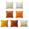 Fall Throw Pillow Cover 18"x18" Plush Pumpkin Pillow Cover Fluffy Maple Leaf Decorative Cushion Cover for Autumn Farmhouse Home Couch Sofa Bedroom Car