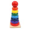 Woodbell Wooden Rainbow Tower, Mixed Colors, 1 Piece, Korean Baby Products