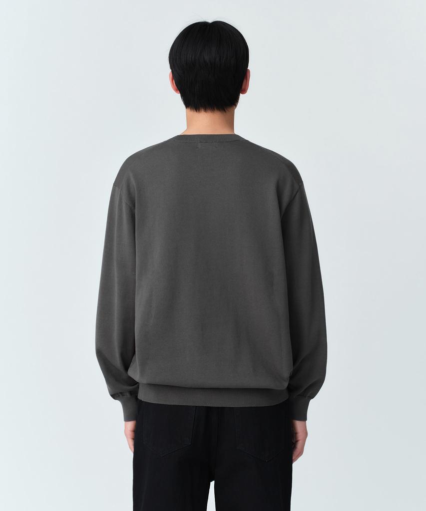 MUSINSA STANDARD Washable Supima Cotton Crew Neck Knit [Gray]