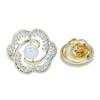 New Small Camellia Collar Pin For Women And Men Copper And Cubic Zirconia Material Luxury Fashion Accessories
