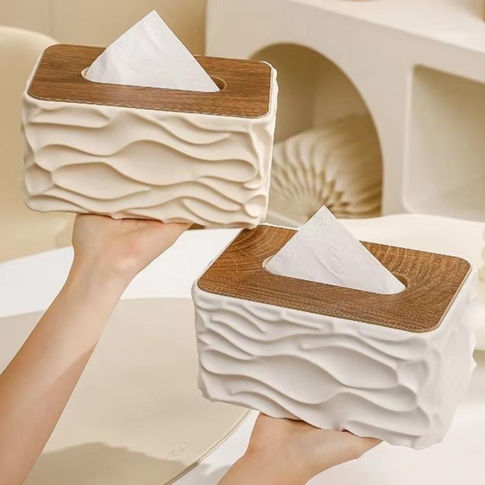 Elegant Tissue Storage Box Minimalist Paper Container Creative Paper Towel Case  Kitchen