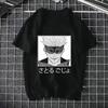Футболка аниме Jujutsu Kaisen Harajuku женская Свободный повседневный женский топ из чистого хлопка летняя уличная мода круглый вырез