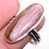 Кольцо из серебра 925 пробы с родохрозитом, размер 8,5