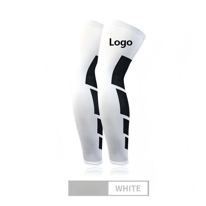 Full Length Compression Leg Sleeves High Stretch Breathable Polyester Men Women Running Basketball Cycling OEM