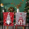 Exquisite Christmas Chair Cover Cartoon Faceless Doll Chair Cover Dinner Chair Back Decor Wedding