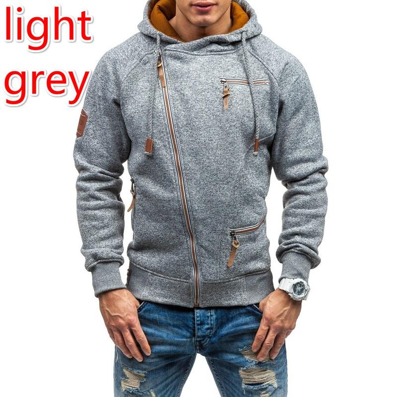 Модный мужской свитер с капюшоном с длинным рукавом на молнии, осеннее пальто, мужские хлопковые спортивные толстовки, верхняя одежда